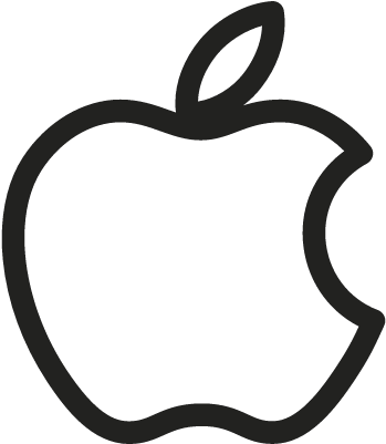 Apple Big Logo ⋆ Fre - Apple Logo Outline Vector (400x400), Png Download
