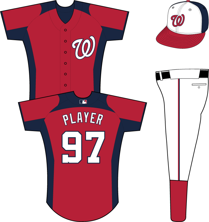 Washington Nationals - Washington Nationals Stars And Stripes Uniform (707x752), Png Download