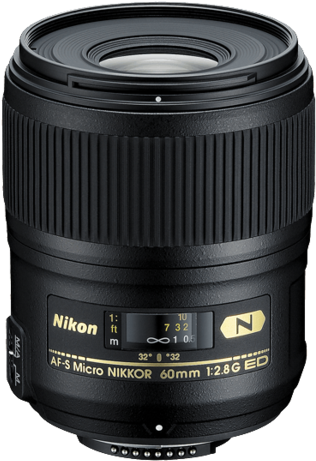 Nikon Af S Micro Nikkor 60mm F/2 - Nikon 60mm G (510x600), Png Download