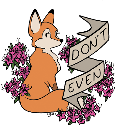 Eglads - Rude Fox (400x435), Png Download