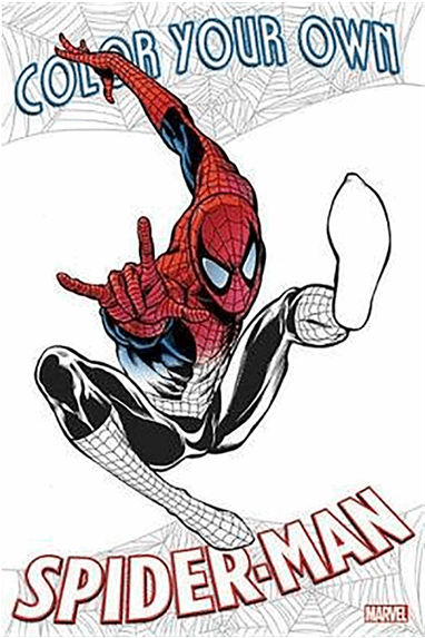 Color Your Own Spider Man Coloring Book - Color Your Own Spider-man (600x600), Png Download