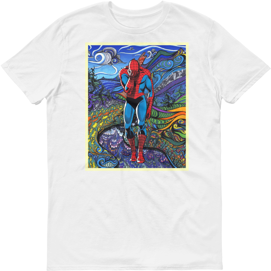 Spider-man's Lsd Trip - Hot Trippy Art Sling Bag Crossbody Women Shoulder Casual (1000x1000), Png Download