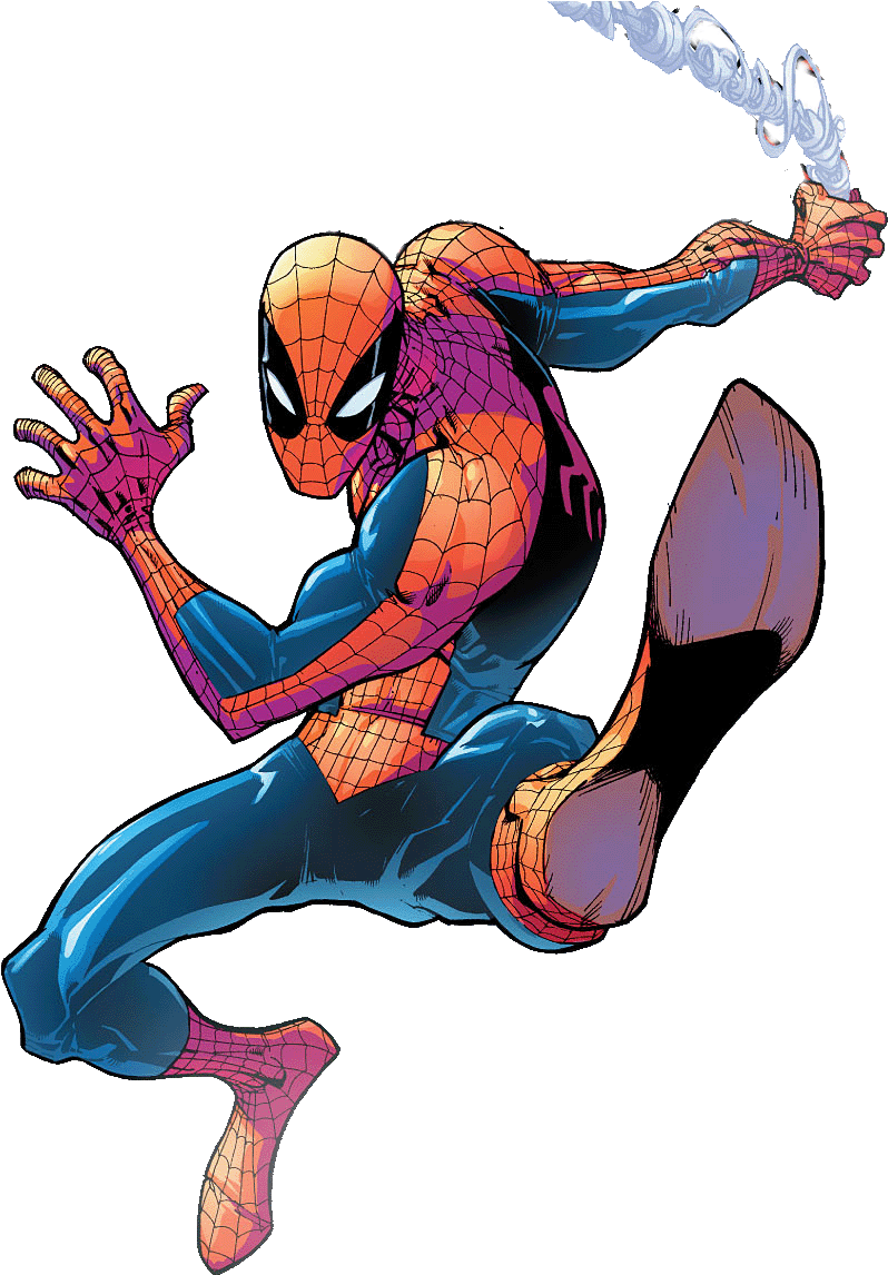 Spiderman Transparent Png Sticker - Spider-man: Big Time: The Complete Collection [book] (836x1204), Png Download