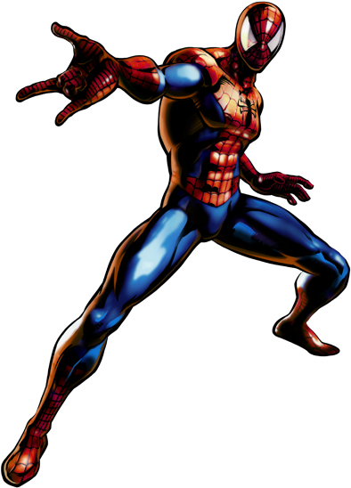 Spider-man - Spider Man Marvel Vs Capcom 3 (400x630), Png Download