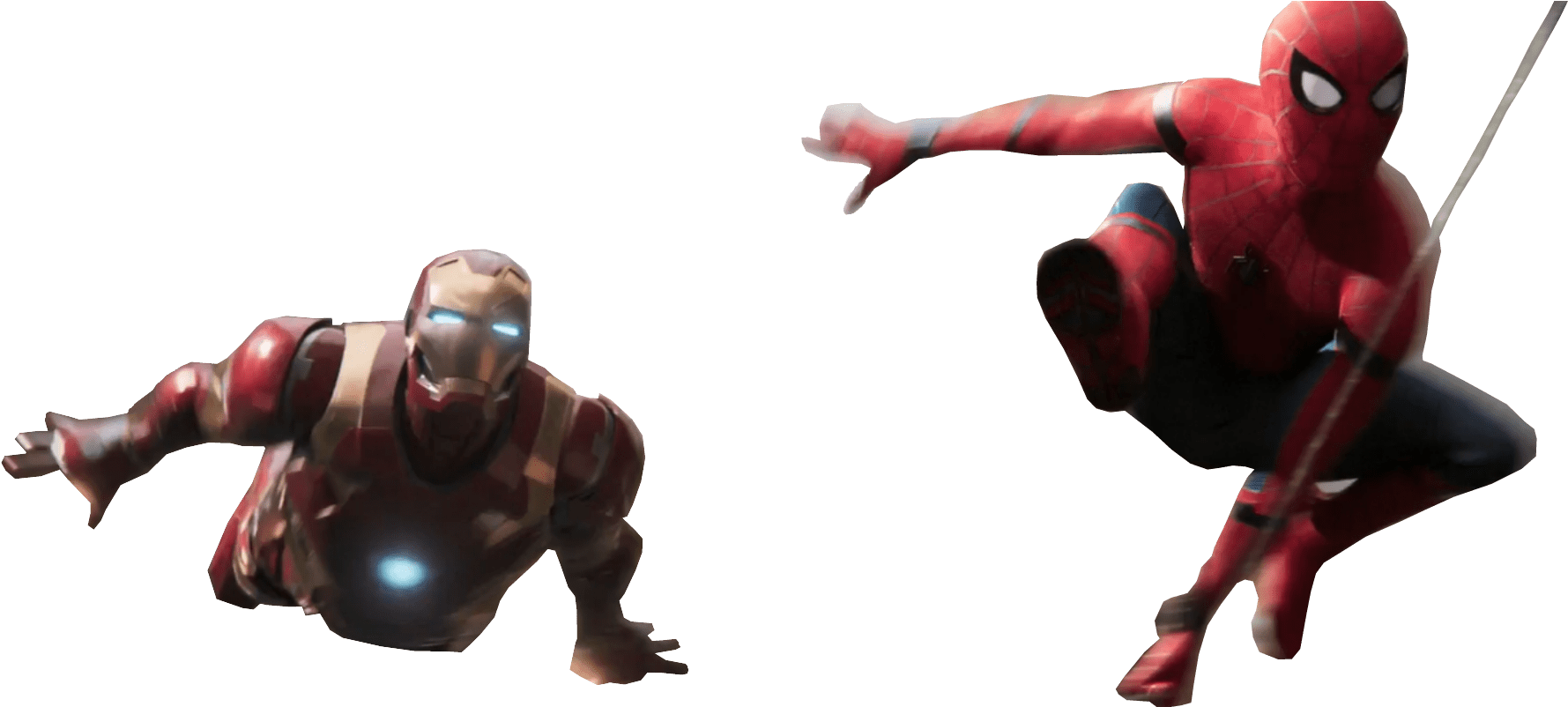 Iron Spiderman Vectors - Spider-man (1387x575), Png Download
