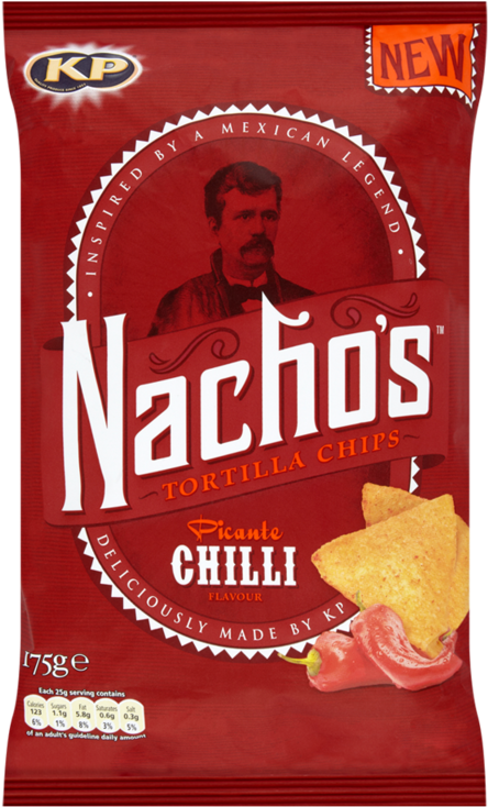 Kp Nachos Tortilla Chips Picantechilliflavour 175g - Potato Chip (800x800), Png Download
