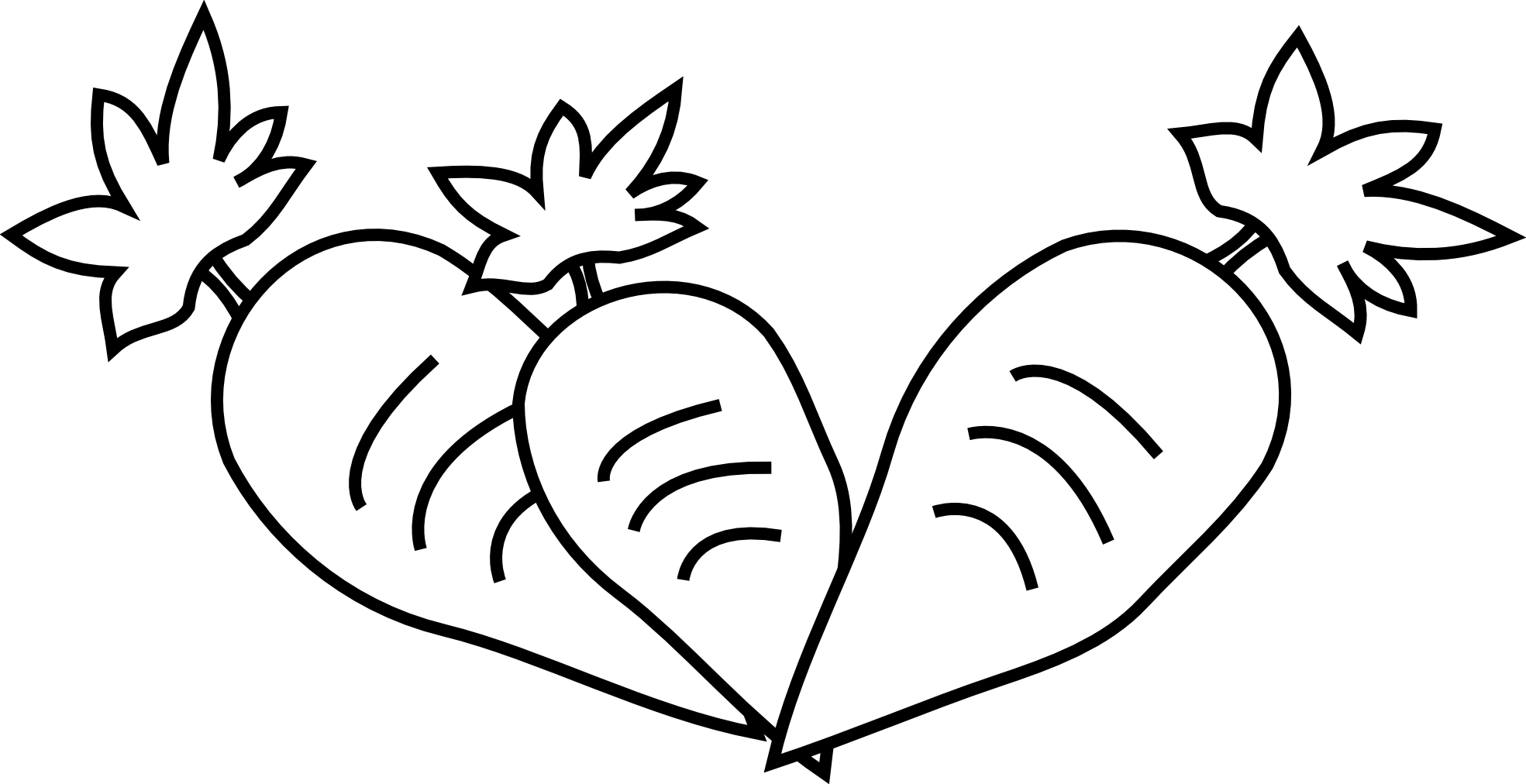 Black And White Basketball With Wolverine Claw Marks - Outline Clip Art Vegetables (1969x1012), Png Download