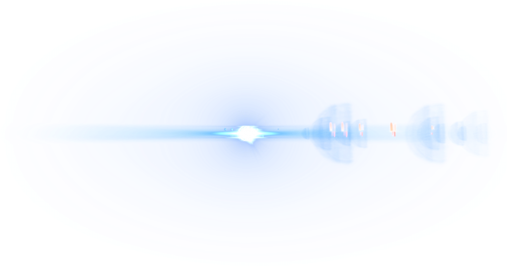 Blue Flare Png Background Image - Reflection (1024x569), Png Download