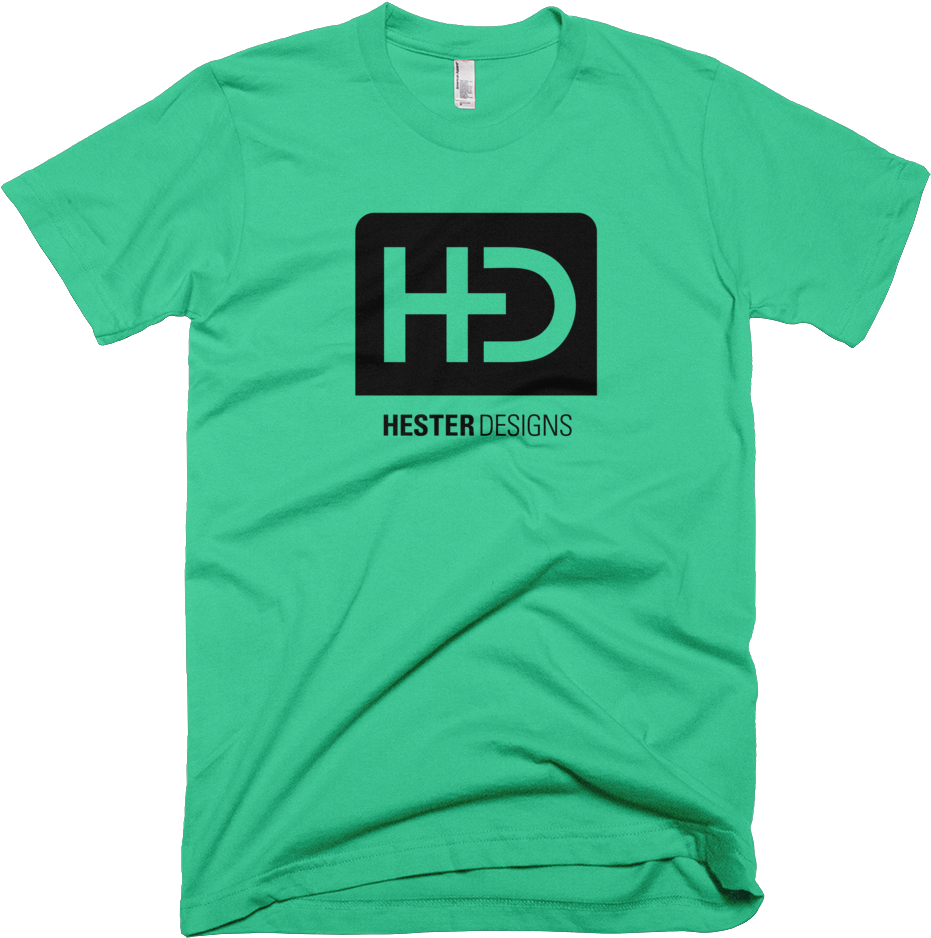 Hester Designs Logo T-shirt In Mint - T Shirt Png Hd (1000x1000), Png Download