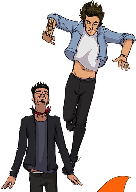 Louis Tomlinson Harry Styles One Direction Zayn Malik - Zayn Malik Drawings Dance (500x644), Png Download