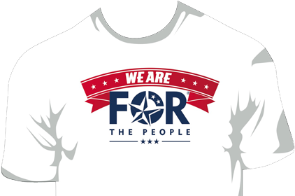 We Are For The People® Creative T-shirt - T Shirt (430x287), Png Download