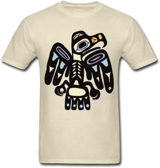 Mayan Bird Custom T-shirt Design - Cafepress Tribal Eagle Tile Coaster (585x585), Png Download