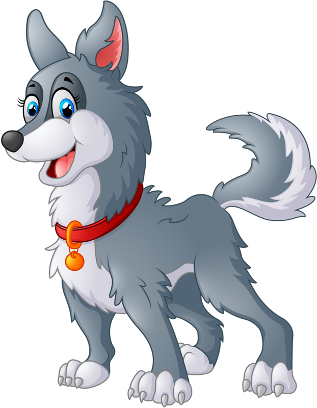 Cartoon Animals And Children Vector Png Soloveika - Png De Perro Animado (634x800), Png Download