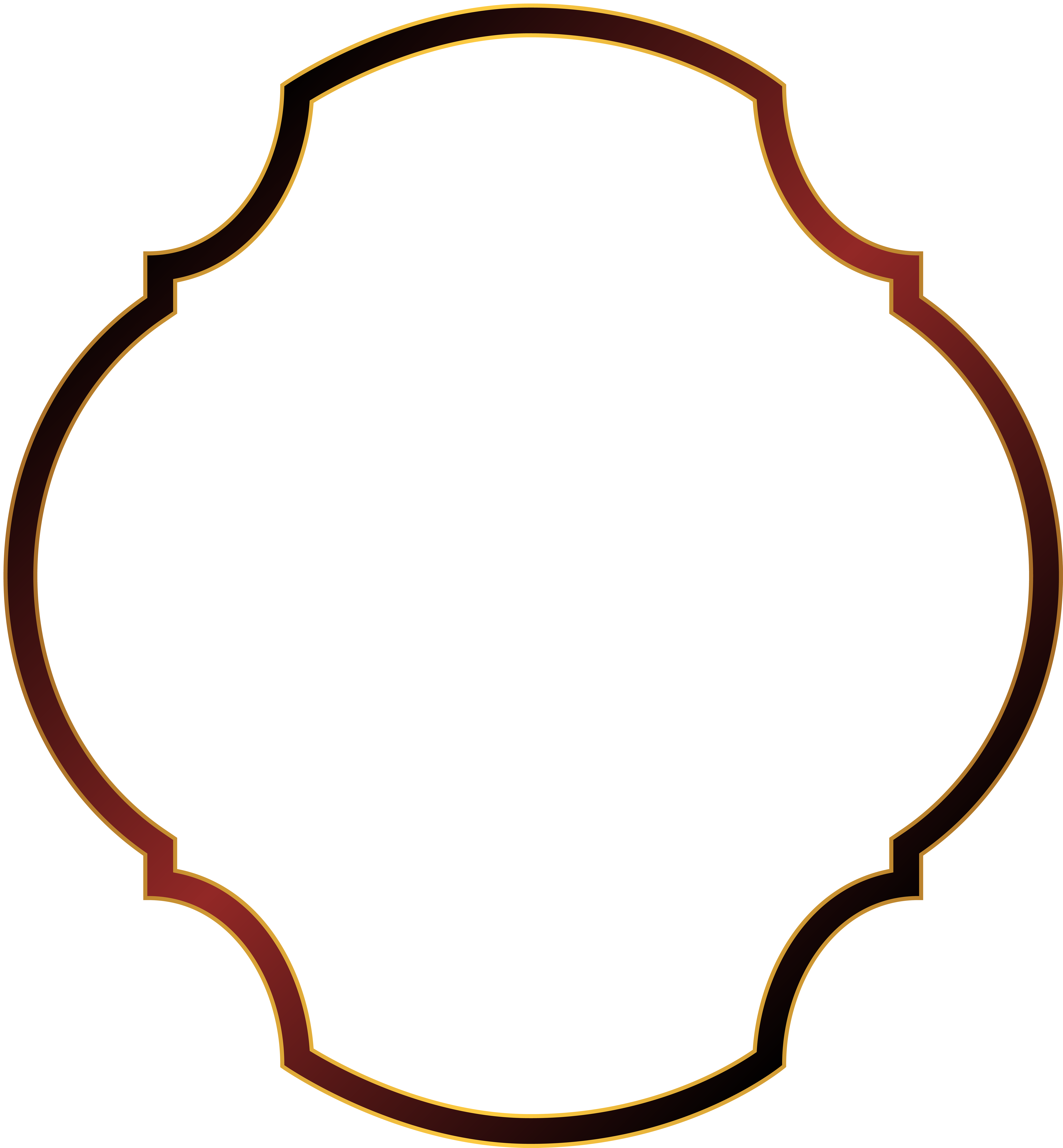 Frame Red Png Clip Art Image Gallery (7442x8000), Png Download