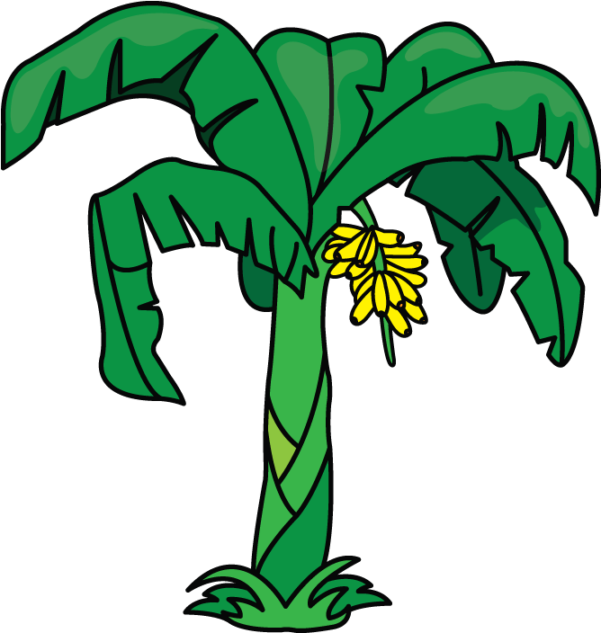 Another Tutorial In Flowers And Plants Category Is - Banana Tree Drawing Easy (720x1280), Png Download