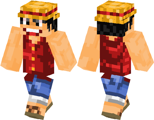 One Piece Minecraft Skin (528x418), Png Download