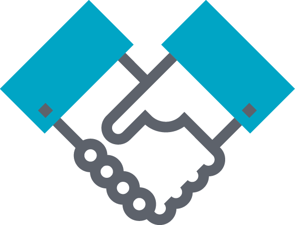 Customer Referral Program Main - Handshake (587x448), Png Download