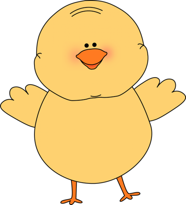 Cute Baby Chicken Clipart - Easter Chick Clipart (497x550), Png Download
