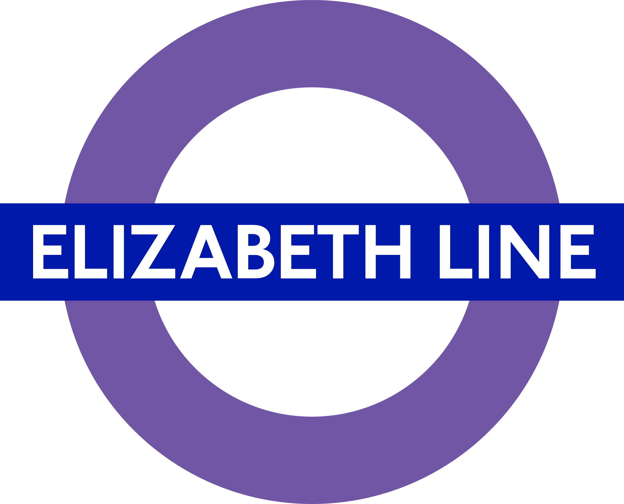 Crossrail The Great Potential Of The New Transport - Elizabeth Line Roundel (2000x1616), Png Download