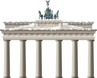 Snowy Berlin Gate - Thumbnail (401x322), Png Download