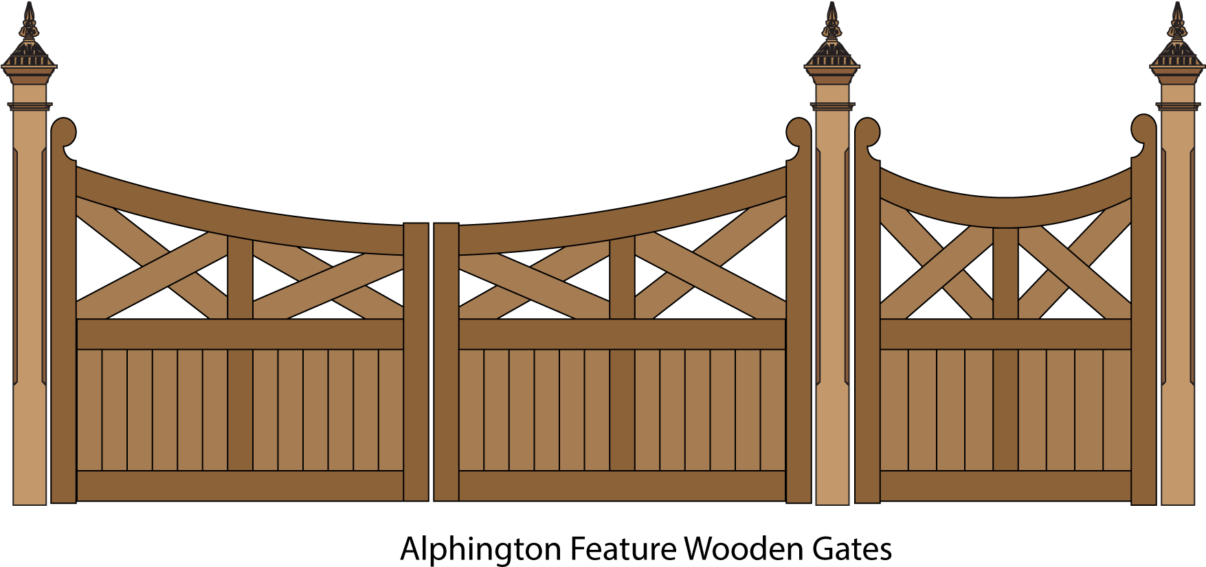 Png Royalty Free Stock Gates Picket And Timber Design - Fence (1920x1080), Png Download