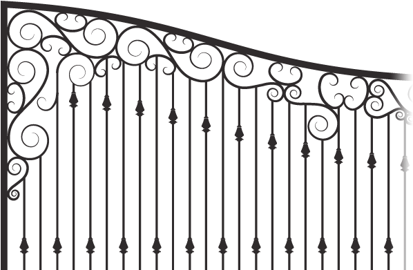 Mansion Gate Png (600x400), Png Download