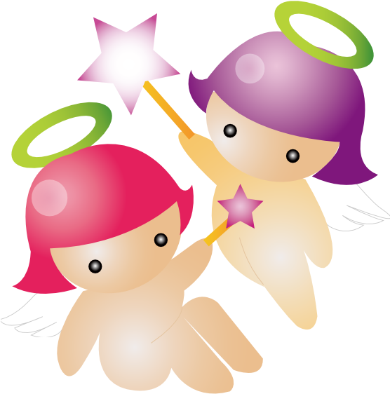 Angel Free To Use Cliparts - Little Angels Clip Art (555x785), Png Download