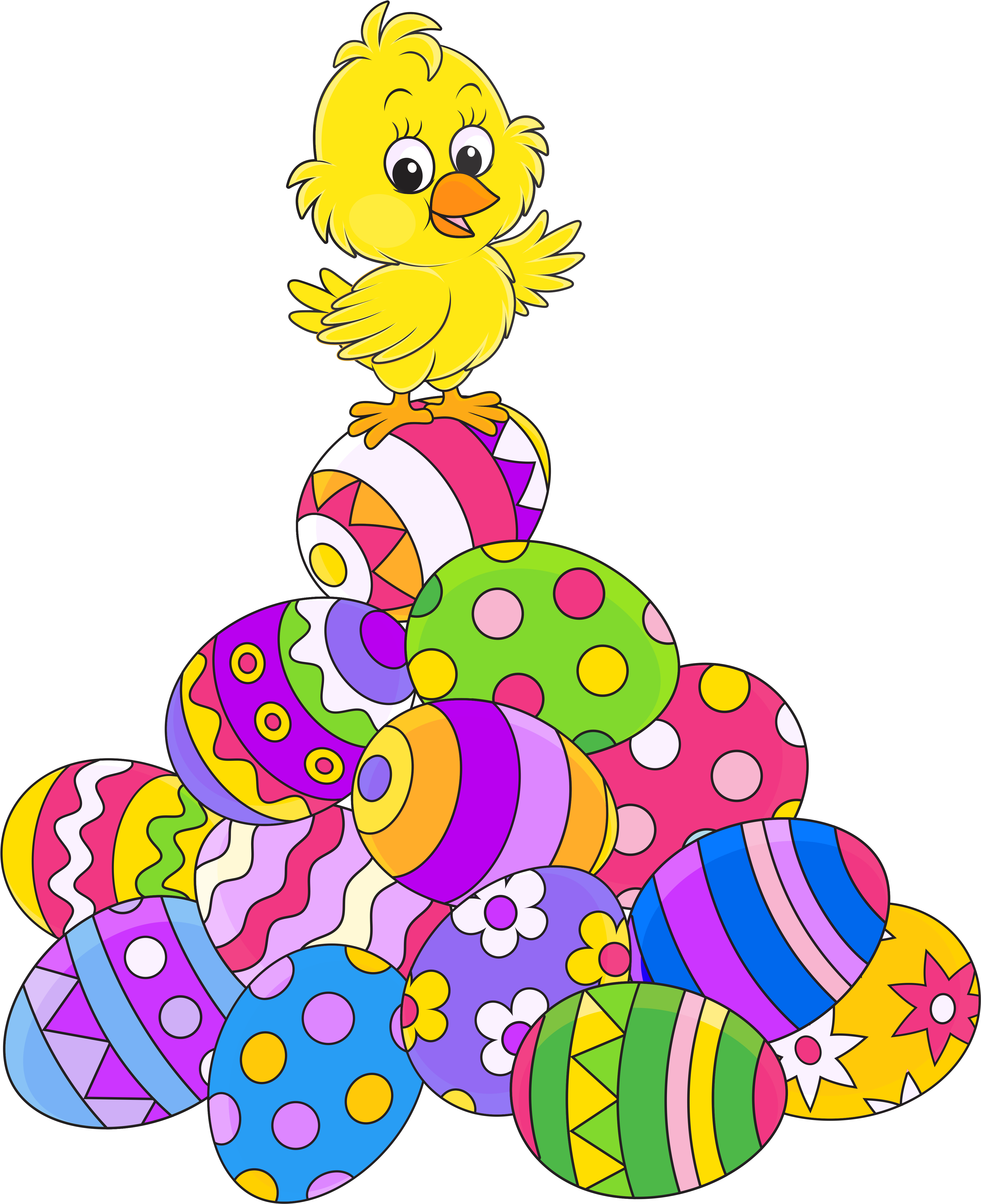 Easter Eggsand Chicken Png Picture - Easter Chicken (4333x5091), Png Download