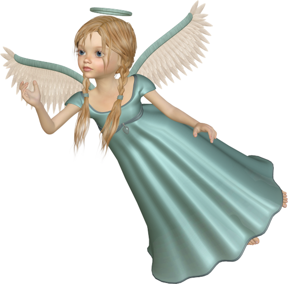 Flying Angel Free Png Clipart Picture - Flying Angel Png (590x582), Png Download