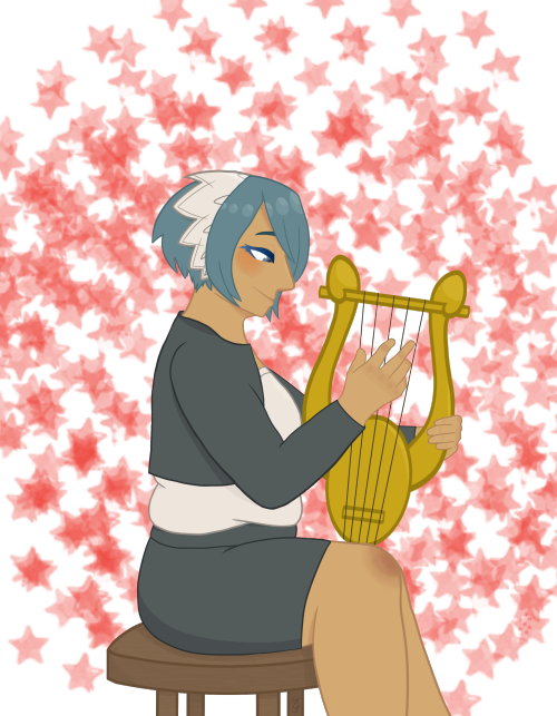 She Can't Get Into Any Traps While She's Playing An - Cartoon (500x643), Png Download