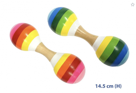 Wooden Double End Maracas - Alt Attribute (450x450), Png Download