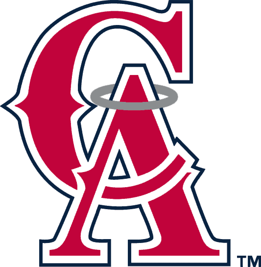 California Angels Logo 1995 To 1996 - Ca Angels Logo (533x545), Png Download