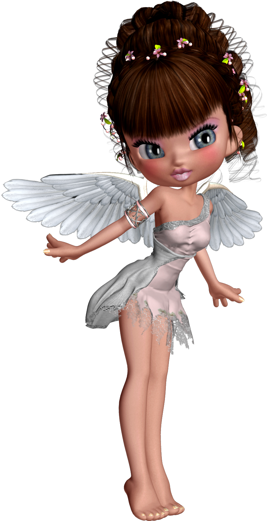 Http - //gallery - Yopriceville - Com/var/albums/free - Cute 3d Angel (1000x1735), Png Download