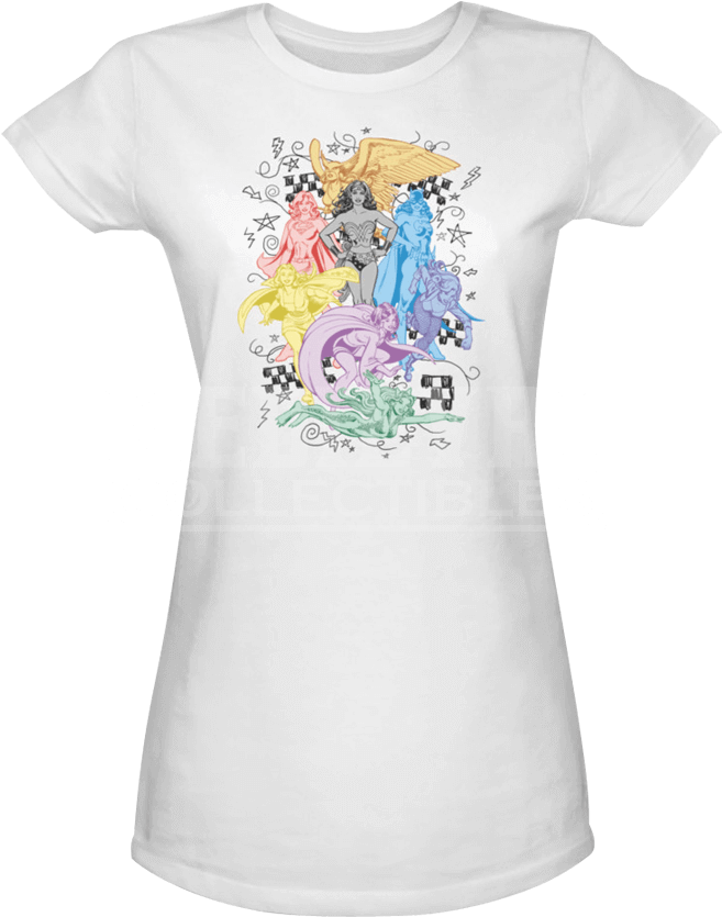 Womens Justice Ladies T-shirt - Kids T-shirt: Juvenile: Dc Comics - Super, 3x3in. (850x850), Png Download