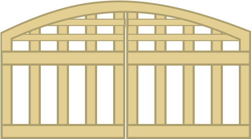 Cedar Gates - Arch (572x300), Png Download