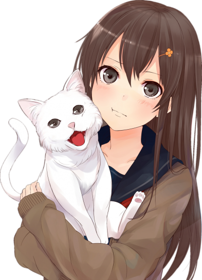 Anime Girl Clipart Hd Png Images - Imagenes De Animes De Chicas Lindas (400x555), Png Download