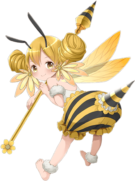 Thunder Bee-girl Transparent - Anime Honey Bee Girl (480x640), Png Download