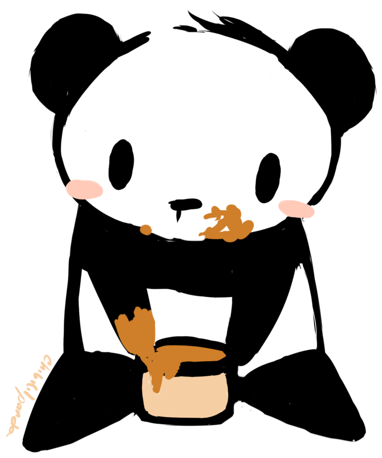 Cute Panda Anime Gif - Choco Panda Ceramic Cup/mug,johnflick Unisex Coffee (1024x1103), Png Download