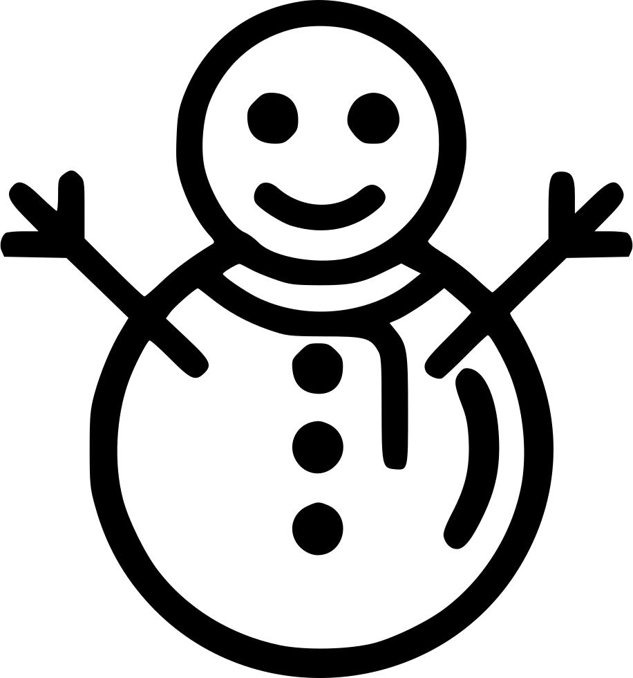 Christmas Snow Winter Snowman - Icon (916x980), Png Download