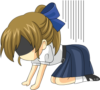 Cute Anime Girl Stickers Messages Sticker-8 - Anime Girl Sticker Transparent (408x408), Png Download