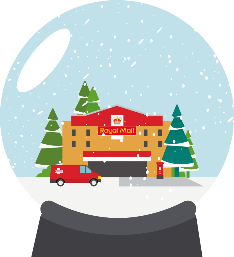Royal Mail Xmas Post - Christmas Day (809x890), Png Download