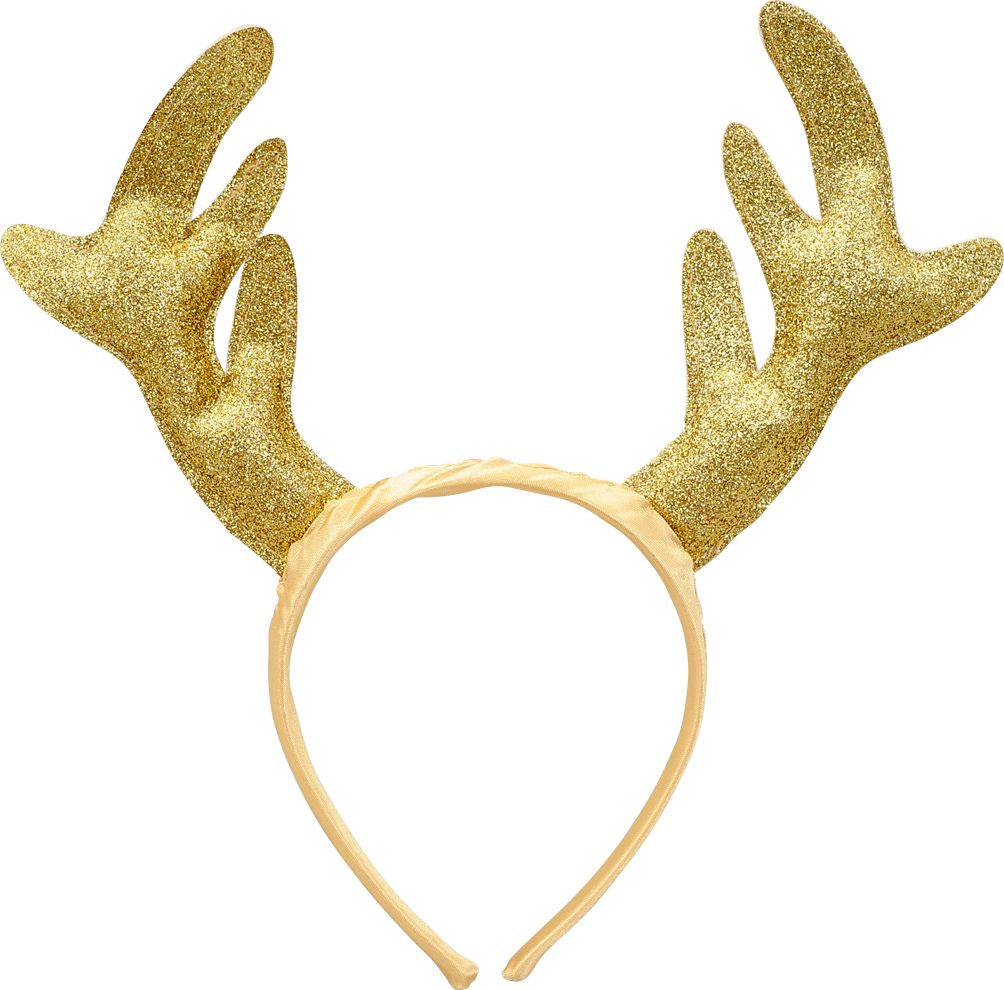 Xmas Glitter Antlers Headband, , Large - Julehårbånd Med Glimmergevir (1004x990), Png Download