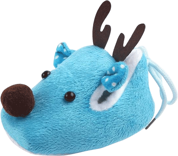 Petite Bello Shoes Blue / 0-6 Months Little Moose Shoes - Sweety Winter Xmas Elk Deer Style Unisex Baby Crib (600x600), Png Download