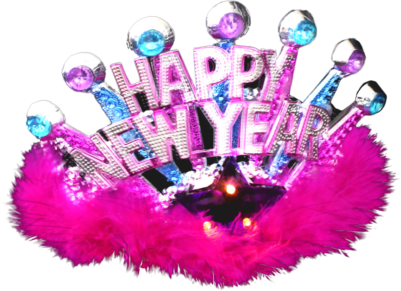 Mouse Over Product Image To Zoom - Led Happy New Year Tiara, (2000x2000), Png Download