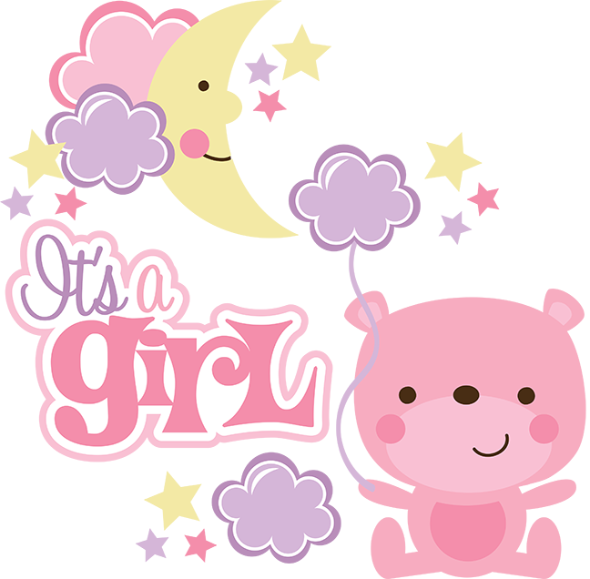 Its A Girl Png - It's A Girl (648x636), Png Download