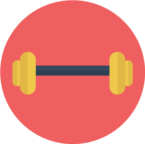 Barbell - Number 0 (500x500), Png Download
