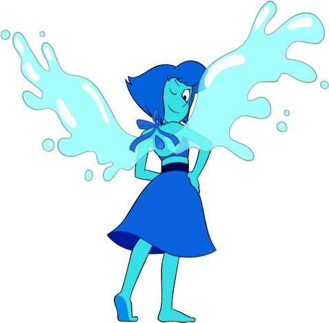 Here Is A Transparent Lapis Lazuli The New Crystal - Steven Universe Lapis New Crystal Gems (500x490), Png Download