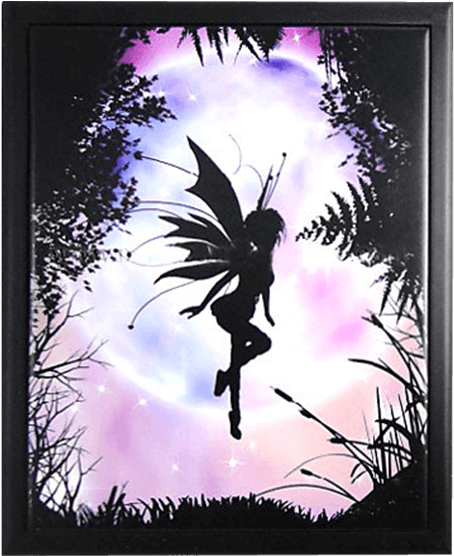 Pixie Dreams Framed Tile By Julie Fain - Butterflies And Fairies (555x555), Png Download