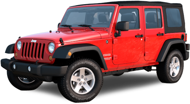 Jeep Wrangler Unlimited Firecracker Red (615x342), Png Download