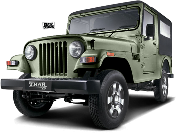 Mahindra Jeep - Mahindra Thar Di Jeep (887x600), Png Download